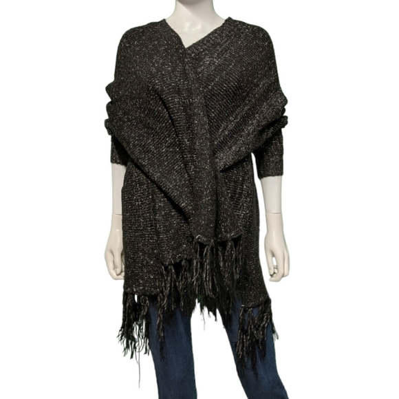 Essue Black Open Cardigan, M/L - Picture 11 of 14